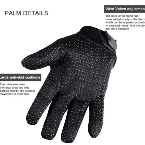 Guantes de moto Longin con nudillos en verde - Imagen 2
