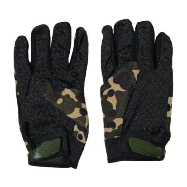Guantes de moto Longin con nudillos en verde - Imagen 3