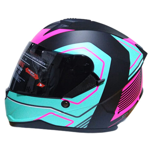 Casco Moto Articulado Certificado Doble visor en Rosa