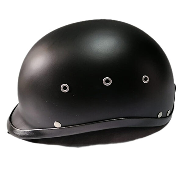 Casco De Moto Tipo Policía negro mate sin visor - Imagen 2