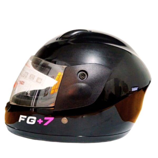 Casco de moto para niñas con letras rosadas