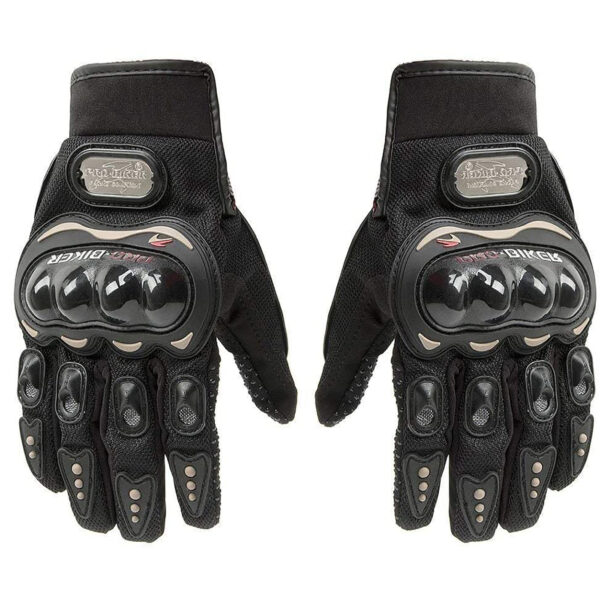 Guantes De Moto Cortos Bicicleta Biket Hog En Negro - Imagen 2