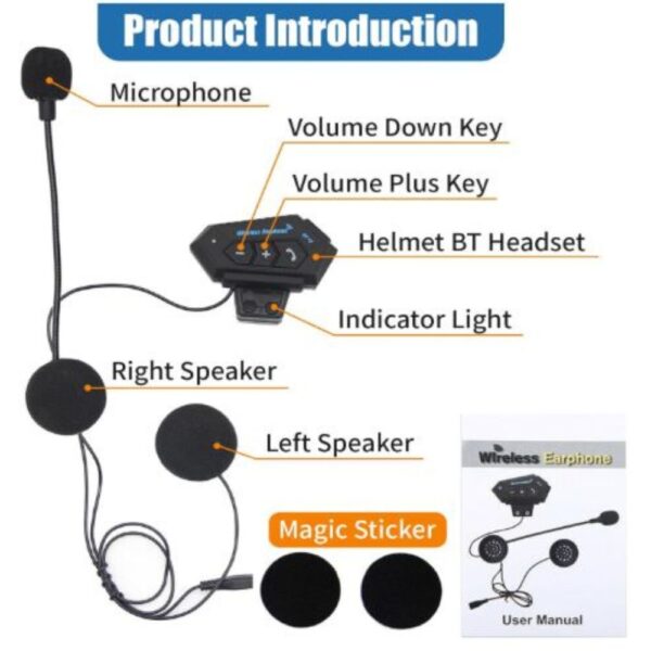 Bluetooth para Casco de Moto Premium increíble Antiruido con Llamadas y Música - Imagen 3