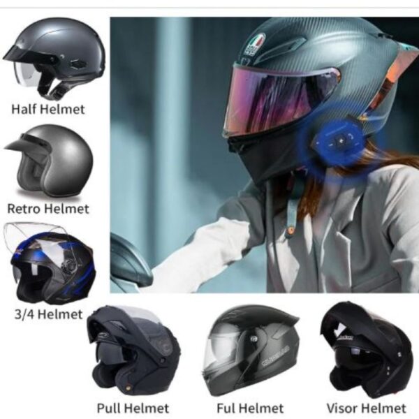 Bluetooth para Casco de Moto Premium increíble Antiruido con Llamadas y Música - Imagen 6